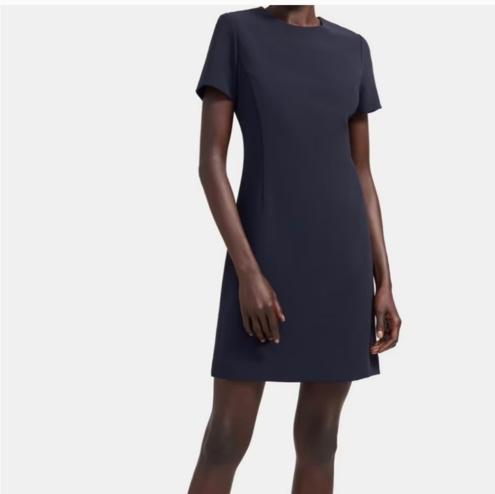 Tahari Womens Dress Navy Blue Shift Dress NWOT Size 6